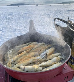 Жареная корюшка